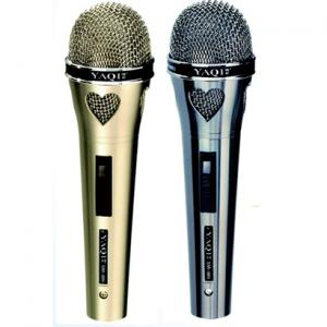 China Two in One Gold and Black Dynamic Wire Microphones Set supplier
