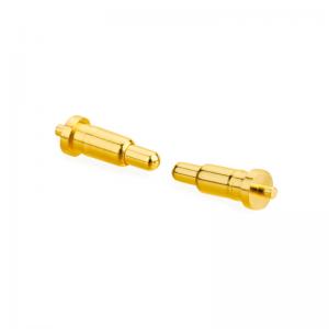 Brass Copper Plated Pogo Pin Electrical Connector Male Spring Loaded Electrical Contact