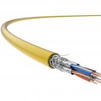 China Cat 7A Cable, S/FTP Cat 7A Network Cable 23AWG Bare Copper PVC Sheath on sale