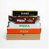 China Custom Design Various Size Eco Friendly Black Pizza Box Kraft Corrugated Paper Packaging Bulk Slice Pizza Box wholesale