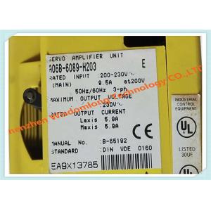 China amplificador A06B 6089 H203 del motor servo de la alta precisión 9.5A para el sistema servo inteligente supplier