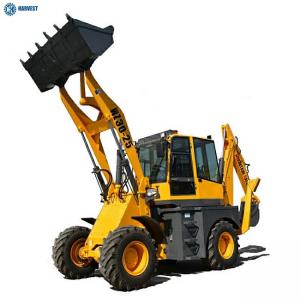 Front Bucket 1m3 75kW Cummins Engine 0.3m3 WZ30-25 Backhoe Loader