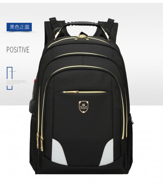 Man Laptop Big Travel Backpack , Water Resistant Multi Pocket Backpack