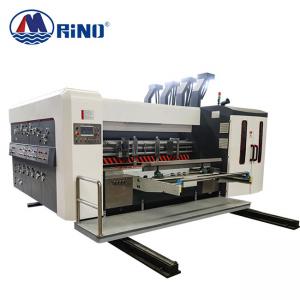2 Color Corrugated Box Flexo Printer With Die Cutter 15T