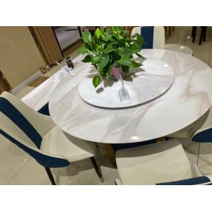 5 Pieces Contemporary Dining Table Sets , White Modern Marble Top Dining Table
