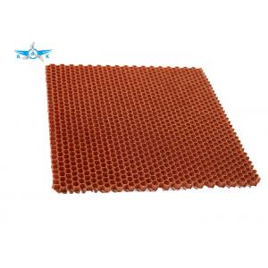 Maroon Color Aramid Fiber Honeycomb , Square Shape Carbon Fiber Components