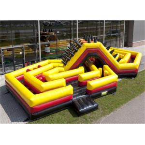 China Challenge Inflatable Obstacle Course , Adult Moon Bounce Obstacle Course supplier