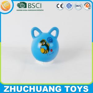 China small handle pvc inflatable red balls wholesale with bell inside supplier