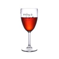 China 14oz Plastic Drink Glasses Hard Clear Plastic Wine Glasses For Party Bar Events on sale