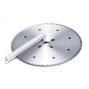 China KM Plexiglass, plastic Double miter cut-off saw blade for wooden frames supplier