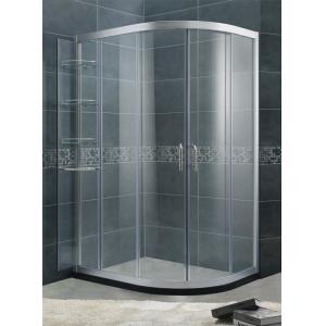 China With Chromed Aluminum Shower Door Movable 6 / 8 mm Tempered Glass For Home / Hotel wholesale