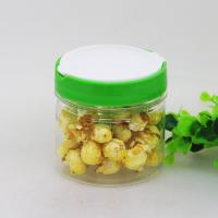 China 400ml Flip Top Plastic Easy Open Lid Dried Food Jars With Labeling LOGO on sale