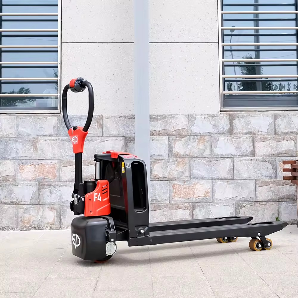 China Flexible and Labor-saving EP 1500kg 1.5ton 1.5T 3306lb Electric Pallet Truck  With Lithium Battery F4 wholesale