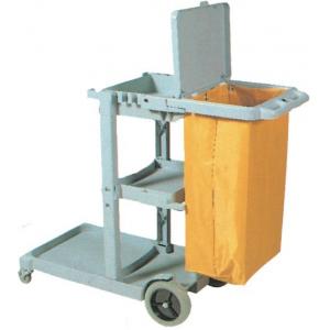 China Housekeeping Plastic Service Trolley Multi Functional For Hotel Cleaning supplier