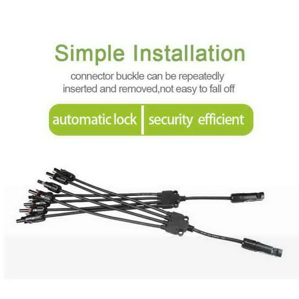 1 Pair PPO 4 Way Y Branch Connector For Solar Panel