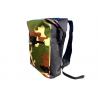 China Camping Camo Dry Bag Backpack Roll Top Closure With Front Zippered Pocket wholesale