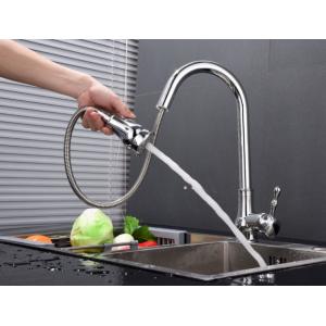 China 304SUS 360 Degree Flexible  Retractable Sink Faucet With Sprayer supplier
