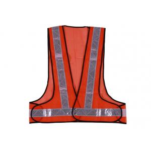 China Fluorescent Hi Vis Safety Vest With PVC Tape And 100% Polyester Mesh Fabric supplier