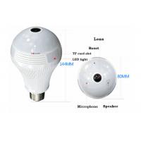 China Bulb Wireless Infrared Security Camera Panoramic View Automatic Alarm Intelligent Body Induction on sale