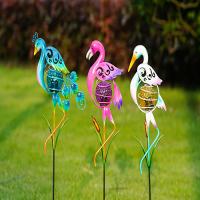 China Colorful Solar Powered Garden Ornaments Decor Bird Lighting LED on sale
