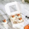 China Food Grade Windowed Cake Boxes with Customized Design and Shape wholesale