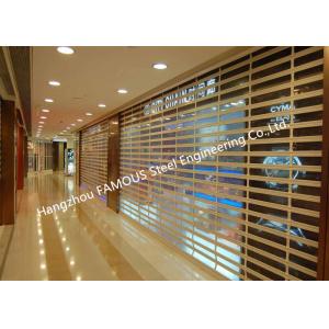 Motorized Crystal Clear Commercial Rolling Doors Polycarbonate Overhead Doors For Sale