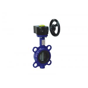 China Worm Gear Operated  Wafer Lug Type Butterfly Valve  High Performence supplier