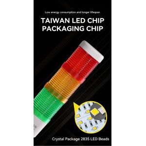 China 50000 Hours Lifespan LED Warning Light RYG Status Signaling For Led Cnc Machine Tool wholesale