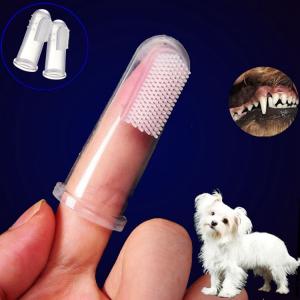 China Personalized Soft Pet Finger Toothbrush , Repeatable Dog Finger Toothbrush supplier