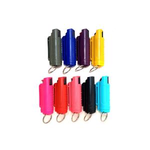 China OD 3.5mm Safety Keychain Set With Pepper Spray Self Protection supplier