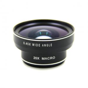 Professional Fisheye Macro Wide Angle And Telephoto Phone Lenses 2 In 1 Design