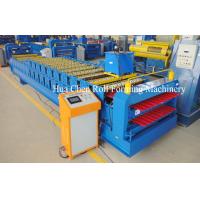 China New style double layer aluminium roof tiles roll forming machine on sale