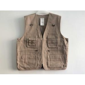 China vest, mens vest, mens waist coat in 100% cotton fabric, fishing vest, beige color, casual vest, casual waist coat 014 supplier