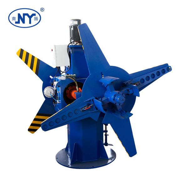 Full Automatic Steel Coil 10 Ton Hydraulic Decoiler / Uncoiler with Station rotating Manual rotating 180°