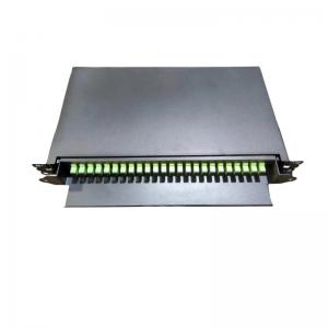 China Rack Mount 19 Inch Fiber Optic Patch Panel For Single Mode Or Multimode Cable Type supplier