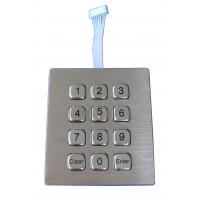 China 12 keys dot matrix Dynamic  IP67 waterproof outdoor metal keypad for industrial phone on sale