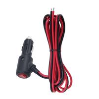 China Cigarette Lighter Male Plug Car Charger Solar Power Cable 18AWG 16AWG on sale