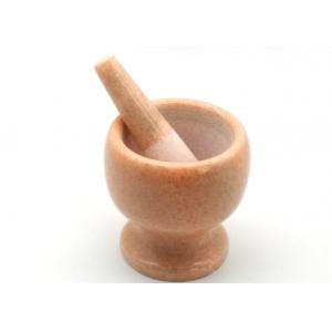 China Polished Marble Stone Mortar And Pestle Bowl Natural Hand Herb Spice Grinder supplier