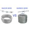 China OEM Cross Iron 45cm 0.5mm Concertina Razor Wire wholesale