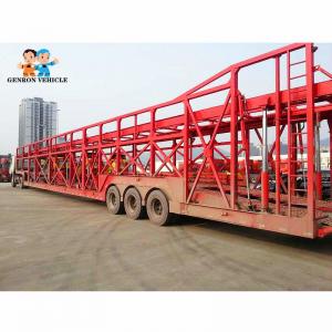 China Anti Rust Double Deck Flatbed 24M Skeletal 10 Car Hauler supplier