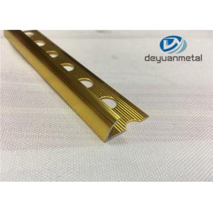 China 10mm 8mm 12mm Height Aluminium Edge Trim Profiles Wear Resistance wholesale