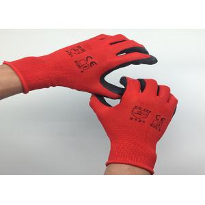 Ultra Thin Latex Coated Work Gloves Crinkle Latex Coating Nylon Material