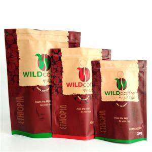 Wholesale Custom Digital Printing Manufacturers Smell Proof Moisture Proof Packaging Bags for Coffee Bean 250G 500G