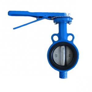 China Two Hole Wafer Water Butterfly Valve Durable High Temperature Resistance supplier