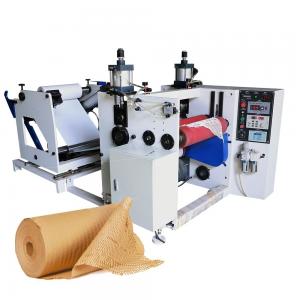 Max. workable width 500mm Full Automatic Honeycomb Wrapping Paper Roll Forming Machine 135m/min