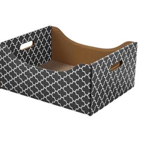 China Heavy Duty Double-Sided Cardboard Cat Scratcher Bed Indoor Cats' Refillable Scratch Pad and Tree supplier