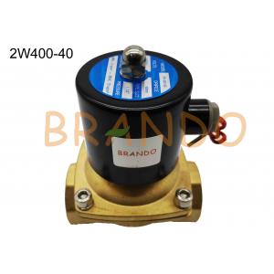 G1 1/2'' DN40 2W400-40 Solenoid Valve Automatic Water Flow Control 100% Brass Material Body