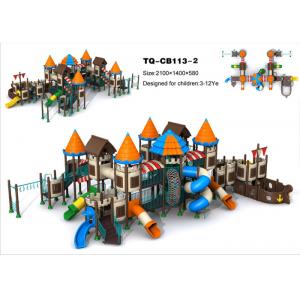 Castle Style Kids Outdoor Playground Equipment For Community Anti UV TQ-CB113-2