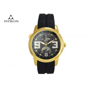 Fitron Women'S Black Silicone Watch , Quartz Core Ladies Fashion Watches