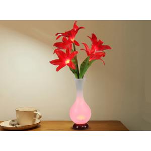 China LED lily vase Emitation fake flower Lighting living room hotel decoration living room bedroom supplier